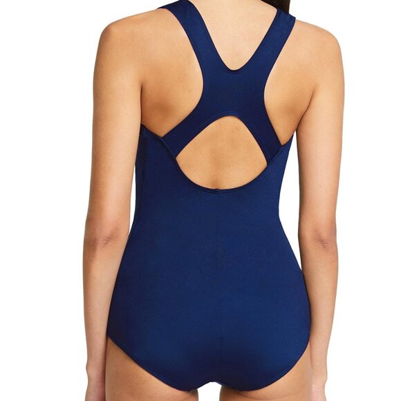BALEAF Blue One Piece Bathing suit Conservative Athletic Racerback Swimsuit, S - Picture 1 of 8